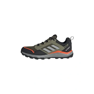 Image of Adidas Terrex Tracerocker Hiking shoes olive strata charcoal solid grey semi impact orange, Men&#039;s, Size: 8 Textile/synthetics