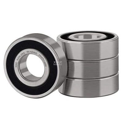 Image of XIKE 6204 2RS Sealed Ball Bearings 20x47x14mm, Chrome Steel｜Pre lubricated｜Double Rubber Seal｜6204RS Deep Groove Bearings, Pack of 4.