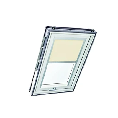 Image of Original Roto Roller Blind Exclusive ZRE Daylight For Roof Windows Guide Rail Silver Series Designo R4/R7 and Classic 43/73 Size 065/098 06/09 Colour Beige