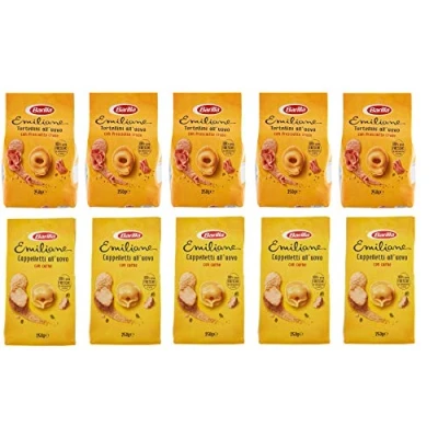 Image of Barilla Emiliane Tortellini Prosciutto Crudo Italian Egg Dried Pasta with Ham Gr.250