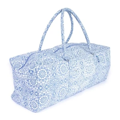 Image of Yoga Mad Full Print Mandala &amp; Pilates Kit Bag, Unisex with Length Zip, Fits Most Flexible Mats, Blocks, Bolsters Clothing, Burgundy, Grey Blue Options