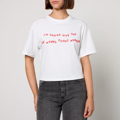 Image of MAX&amp;Co. BOXY Claim Print Tshirt, Women&#039;s, Size: XL, Weiss