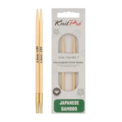Image of KnitPro Bamboo interchangeable needle tips 4.00mm 3pcs