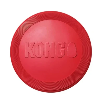 Image of KONG Flyer Durable Rubber Flying Disc Dog Toy For Small Dogs