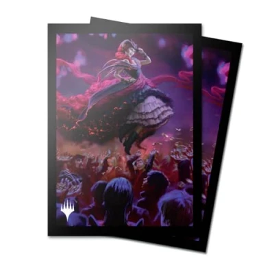 Image of Ultra PRO Magic: The Gathering Outlaws of Thunder Junction 100ct ChromaFuion Standard Size Card Sleeves Ft. Olivia, Protect &amp; Store Your Gaming Cards, MTG Matte Finish