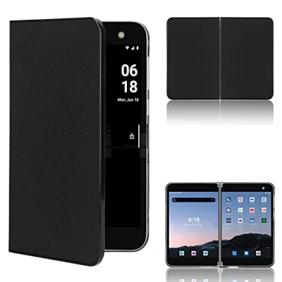 Image of Compatible with Microsoft Surface Duo, Ultra Thin Slim Durable Premium Leather Business Casual Protective Cover Case for Duo