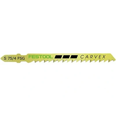 Image of Festool 204316 Jigsaw Blade 5 Pieces, 4 mm Tooth Pitch, 75 Length