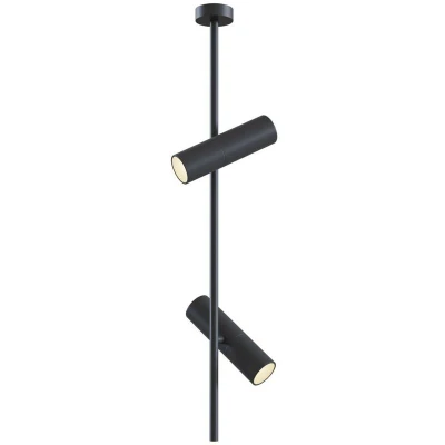 Image of Elti Ceiling Spotlight Pendant Lamp Black, 2 Light, GU10