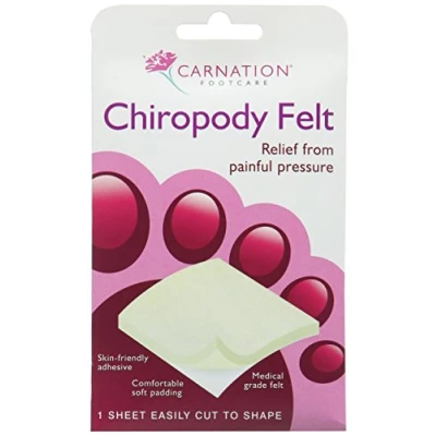 Image of Carnation Chiropody Felt x 1 Sheet Easily Cut to Shape