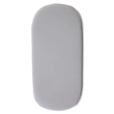 Image of Clair de Lune Micro Fresh 2 Pack Grey Fitted Moses Sheets 74 x 30 cm 100% Cotton Universal Elasticated Fit