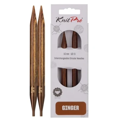 Image of KnitPro Ginger interchang. Needle Tips Special 9.00mm 3pcs