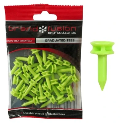 Image of The Golfers Club Golf Graduated Lime Green Plastic Tees (1 Inch x 35)
