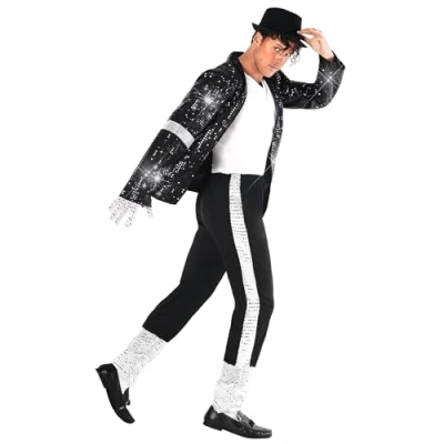 Image of Morph Popstar costume 80s Costumes For Men 90s Fancy Dress Halloween X Large