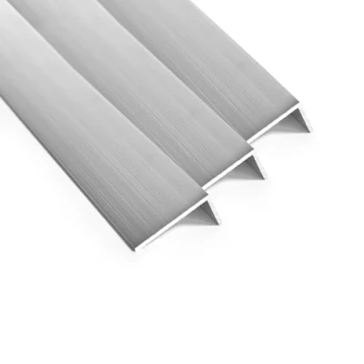 Image of nielsen Aluminium L Shaped Angle Profile, Pack of 3, Natural Mill Finish, 2000x50x20 mm, Thickness 2mm, Length 2m, Corner Trim, Edge Protection, Finishing and Decoration