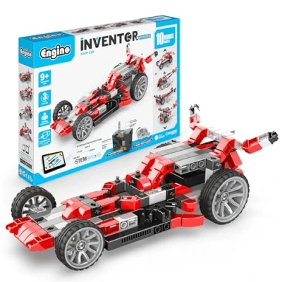 Image of Engino IN50 Inventor Motorized and Construction Toy, Race Car