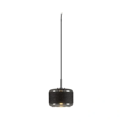 Image of SLV Pantilo Rope 19 hanging light, silver coloured, steel, Ø 18.5 cm