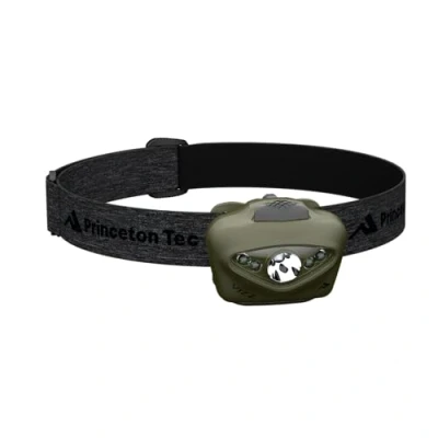 Image of Princeton Tec Vizz Headlamp 550 Lumen Dimmable LED, IPX7 Water Resistance, Essential Outdoor Accessory for Hiking, Backpacking, Camping, Running, and Safety Preparedness, Green, New Version