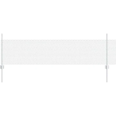Image of vidaXL Fence Posts 11 pcs U Channel 60 cm Galvanised Steel