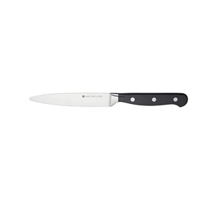 Image of MasterClass Utility Knife, Tipless Knife with Blunt Rounded End, Stainless Steel, 12cm (5&quot;), Hanging Display Pack, Silver