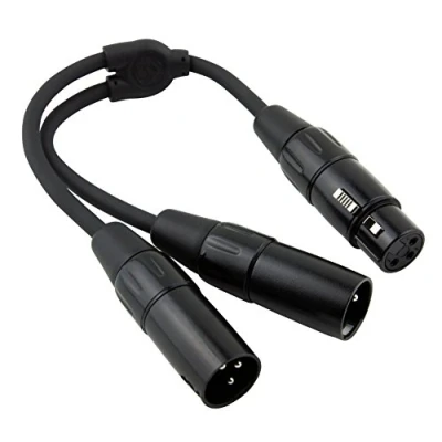 Image of Pig Hog PY XF2XM XLR (Female) to Dual (Male) Y Cable, 6 inch
