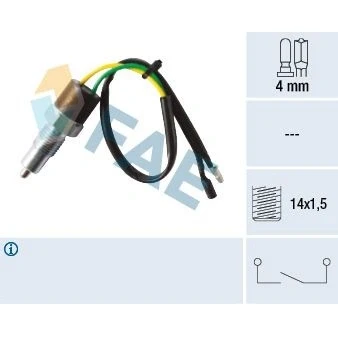 Image of FAE 40580 Switch, reverse light
