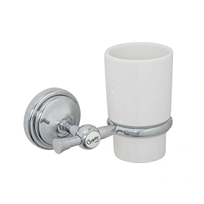 Image of Croydex Flexi Fix 1919 Easy to Fit Tumbler,Chrome,10.2 x 14.2 11.5 cm