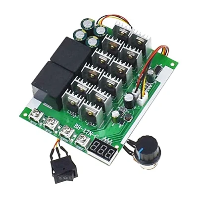 Image of DC 10 55V 12V 24V 36V 48V 100A Motor Speed Controller PWM Reverse Control Switch With LED Display