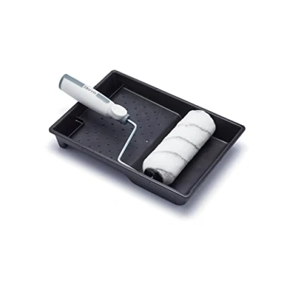 Image of Harris Seriously Good Walls &amp; Ceilings Medium Pile Roller Set Includes 7&quot; Tray, Frame, 1 x Paint Sleeve
