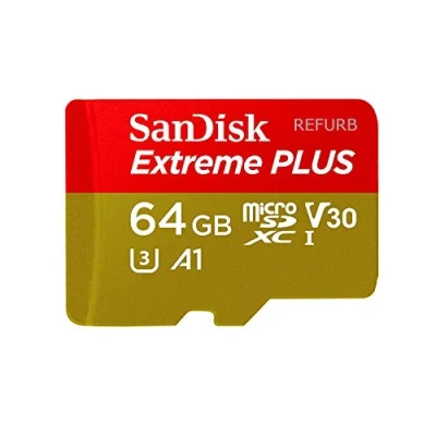Image of SanDisk Extreme Plus 64GB microSDXC UHS I U3 V30 A1 Card SDSQXBG 064G GN6MA (Certified Refurbished)