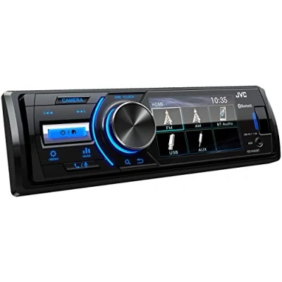 Image of JVC KD X560BT Premium Mechless Tuner, Car Radio, With 3&quot; Screen, Bluetooth, USB Input, AUX, Rear Camera Input