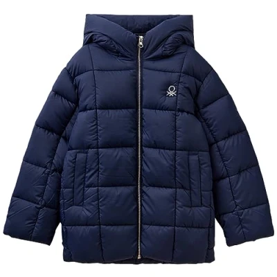 Image of United Colors of Benetton Girl&#039;s Giaccone 2wu0cn02j Suit Jacket, Blu Scuro 252, L UK