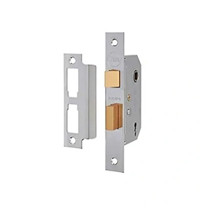 Image of Yale 2 Lever Mortice Basic Security, Chrome Finish, 3 Inch/76 mm