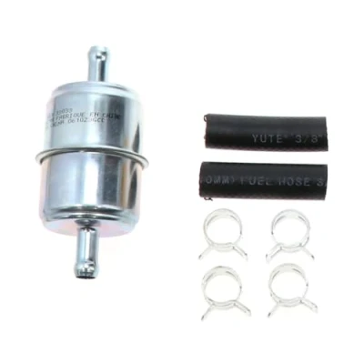 Image of WIX 33033 Universal In Line Fuel Filter with 3/8â Clamp On Inlet/Outlet, Max Pressure 60 PSI