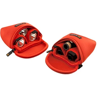 Image of Protec N265RX 3 Piece Trombone/Alto Neoprene Mouthpiece Pouch Red