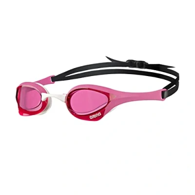 Image of arena Cobra Ultra Swipe Unisex Adult Racing Swimming Goggles, Pool Goggles with Curved Lenses, Anti Fog, UV Protection, 5 Interchangeable Nose Bridges