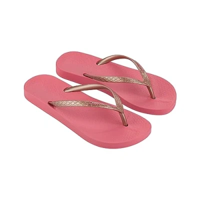 Image of Ipanema Women&#039;s Anatomica Tan Fem Flip Flop, Pink Metallic Pink, 9 UK