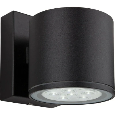 Image of Vegas LED 6 Light Single Wall Black IP44