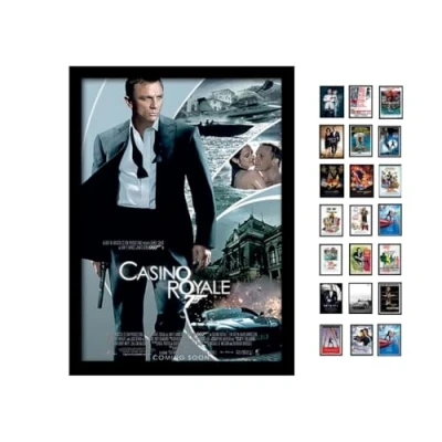 Image of iPosters James Bond Casino Royale One Sheet A3 Framed Print, 16 x 12 inches