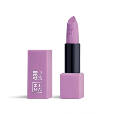 Image of 3INA MAKEUP the Lipstick 430 Cold Purple with Vitamin E &amp; Shea Butter to Nourish Lips Long Lasting Lip Colour Matte Finish and Creamy Texture Vegan Cruelty Free