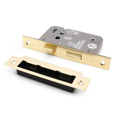 Image of EAI Mortice Bathroom Lock 61x44mm PVD Brass Pack of 1