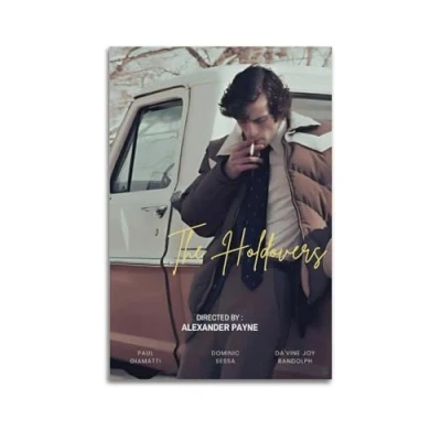 Image of Szzmyo The Holdovers Movie Poster Decorative Painting Modern Aesthetic Canvas Bedroom Art Living Room Decoration 12x18inch(30x45cm) Unframe Style