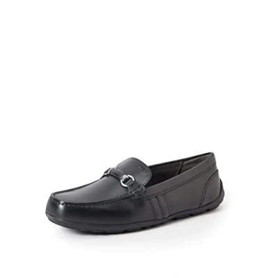 Image of Geox Boy&#039;s J New Fast Boy Moccasins, Black, 11 UK