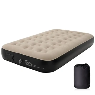 Image of Pefitqap Single Air Mattress, 2025 Upgrated NO SOCKET NEED ONE CLICK INFLATE Airbed with Built in Electric Pump,Self inflatable Blow up Mattress as Guest Bed/Camping Mattress,190x98x25cm