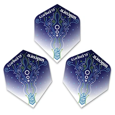Image of Unicorn Unisex Elements Hydrostorm Ultrafly Dart Flights, Blue, Plus EU