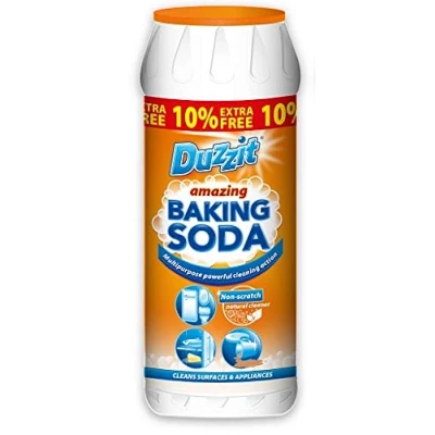 Image of Duzzit Baking Soda **550g**, Non Scratch Multipurpose Powerful Cleaning Action. Eliminates Stains Such As Coffee, Orange, Grease And Wine. Comes with 10% Extra Free