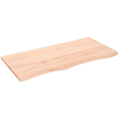 Image of vidaXL Table Top 100x50x2 cm Untreated Solid Wood Oak