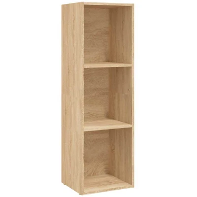 Image of vidaXL Book Cabinet/TV Cabinet Sonoma Oak 36x30x114 cm Engineered Wood
