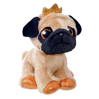 Image of Aurora World 60879 Royal Pug Dog, Brown and Black, 7 Inch