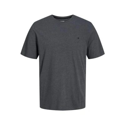 Image of JACK &amp; JONES Men&#039;s Jjepaulos Tee SS Crew Neck Noos Jacket, Dark Grey Blend, S
