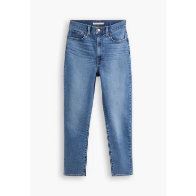 Image of Levi&#039;s HIGH Waisted MOM Jeans Tapered Fit, Women&#039;s, Size: 23x27, Z0642 medium indigo